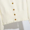 Fashion Single Breasted O Neck Ladies Sweater Autumn Spring Cotton Knitted Cardigan Women
