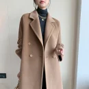 Winter Cashmere Coat New Pattern Design Peru Hot Jacket commuter Double-breasted Handmade