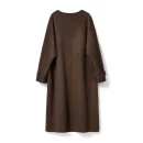 High Quality Real Camel Cashmere Coat Winter O Neck Long Genuine Wool Coats for Women