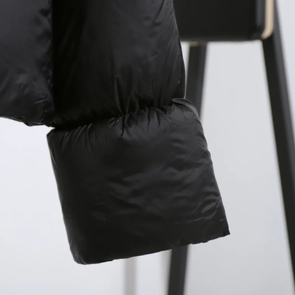 New Fashion Black Short Puffer Coats Women 350g 90% White Duck Down Coats for Winter - Image 5