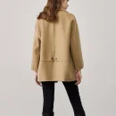 New Design Turn Down Collar Cashmere Coat Double Faced Mid Length Winter 100% Wool Coats for Women