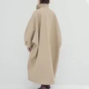 Stand Collar Long Woolen Coat Double Faced Winter Wool Coats for Women
