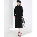 Small Batch Clothing Processing Winter High-quality Women's Designer 100%cashmere Coat European Fashion commuter Lacing