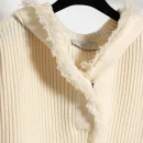High Quality Luxury Cashmere Knitwear Thick Knitted 100% Wool Sweaters Women With Hooded