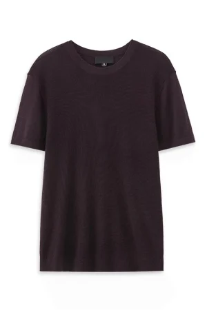High Quality Summer Waisted Knitted 100% Wool T-Shirts for Women