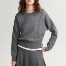 Fashion Winter Thick Pullover Loose Knitted Wool Cashmere Sweater for Women