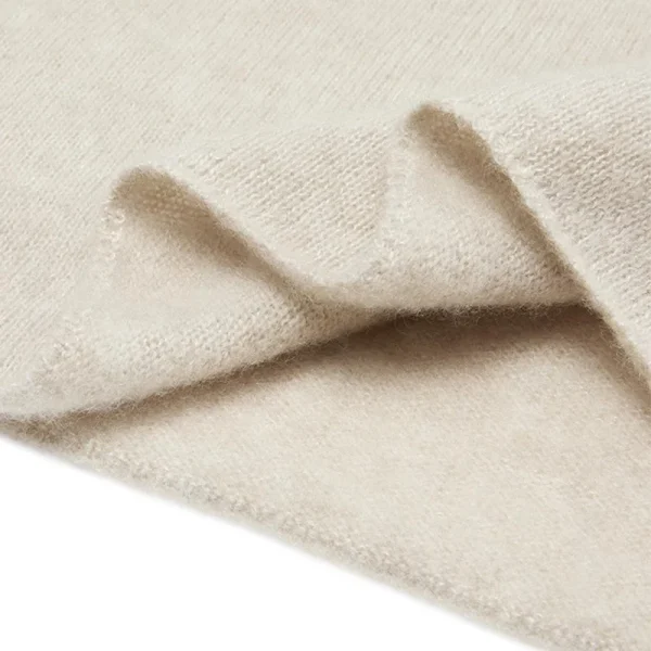 Summer Thin Solid Color Crop Knitwear Knitted Silk Cashmere T Shirts for Women - Image 4