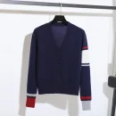 High Quality Single-Breasted V Neck Knitted Wool Sweater Cashmere Cardigan for Women