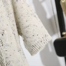 High Quality Short Sleeve Fashion Pullover Mercerized Cotton Knitted Sweater for Women