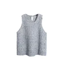 Design Luxury O Neck Sleeveless Knitted Sweater Vests for Women