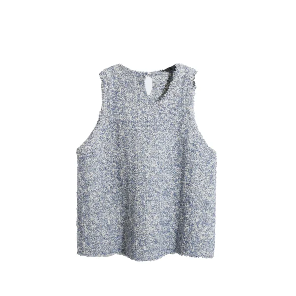 Design Luxury O Neck Sleeveless Knitted Sweater Vests for Women