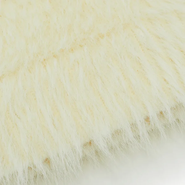 Women Cropped Fur Waistcoat Polyester Knitted Short Sweater Vests With Striped Pattern - Image 5