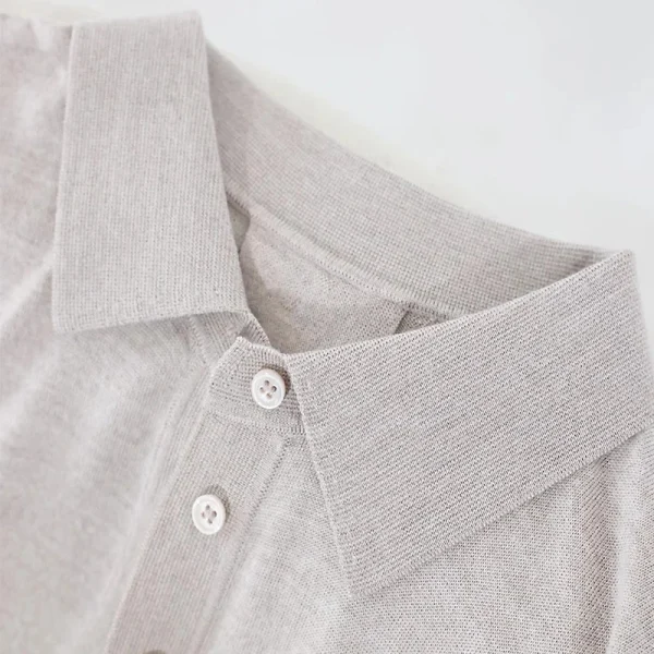 Summer Polo Short Sleeve Knitwear Women Silk Wool Knitted Vest - Image 3