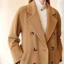 Winter Haute Couture Cashmere Coat Double-breasted Quality Goods Handmade Women s Wear Hot Sale  Jacket