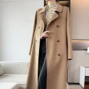 This Year's New Authentic High Quality 100% Cashmere Coat Casual Short Minimalist Loose Wool Coat