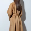 Winter Ladies Cashmere Coat European commuter Quality Goods Water Ripple Coat Hand Sewn
