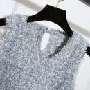 Design Luxury O Neck Sleeveless Knitted Sweater Vests for Women