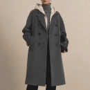 High Quality Luxury Cashmere Silk Coat Winter Warm Women Double Faced Long Wool Coat