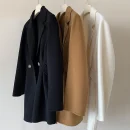 High Quality Double Faced Casual Suit Jackets Winter Short 100% Real Wool Coats for Women